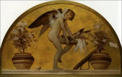 Lord Frederic Leighton a peint cette figure mythologique,  ... . and the doves . De quelle figure s'agit-il ?