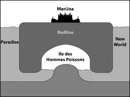 A combien de km sous l'eau se trouve l'le des hommes-poissons ?