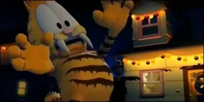 En quoi Garfield se transforme-t-il pendant la soirée d'Halloween ?