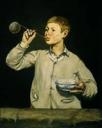  Garon faisant des bulles , 1867 :