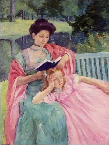 « Augusta faisant la lecture à sa fille » (1910)