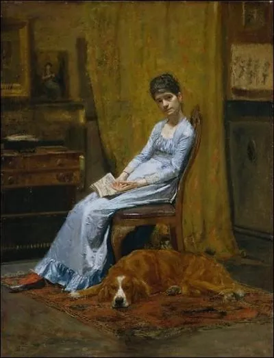 La femme de l'artiste et son Setter (1884-1889)