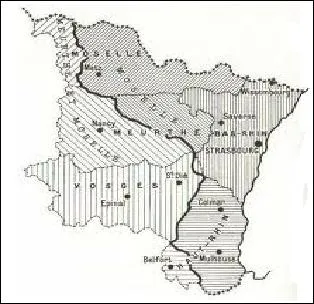 Quels sont les deux rgions franaises occupes par l'Allemagne durant la guerre ?