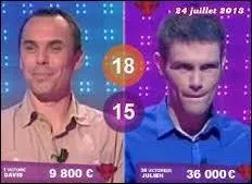 Combien d'argent rapporte chaque point marqué par le challenger ?