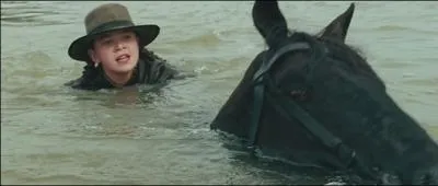 Comment meurt le cheval de Mattie ?