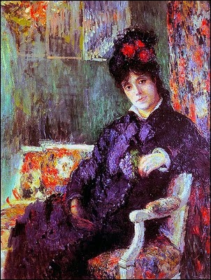 Portrait de Camille au bouquet de violettes, 1877