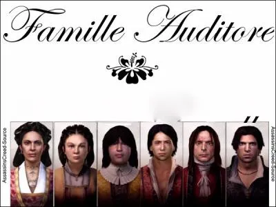 Comment s'appellent les membres de la famille Auditore ?