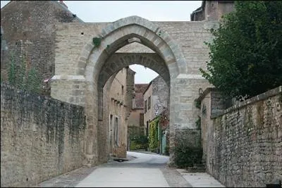 Circulez de la porte d'En-Bas vers la porte d'En-Haut et vous admirerez les belles arcades du XIIIe sicle, vestiges de l'enceinte fortifie de ce charmant bourg mdival, au nord-est d'Avallon.
