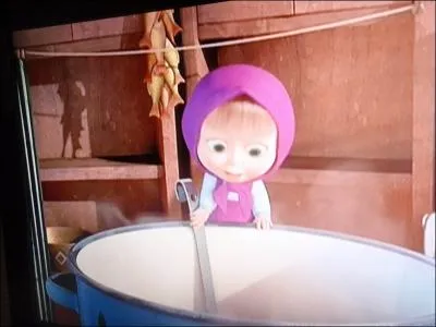 Une belle histoire d'amiti entre une petite paysanne et un gros nounours amateur de th !