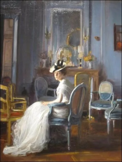 Le boudoir bleu, c. 1905