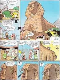 Quel partie du sphinx casse Oblix en l'escaladant ?