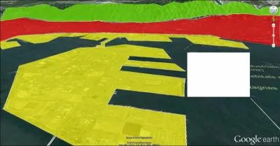 Selon le croquis,  quelle couleur correspond le terre-plein ?