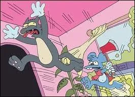 Quel est le nom du dessin anim  gore  prfr de Bart et Lisa Simpson ?