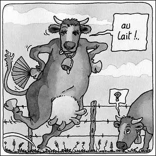 D'o vient l'expression  parler Franais comme une vache espagnole  ?