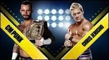 Quel est le vainqueur entre CM Punk et Chris Jericho dans un match simple pour le WWE championship ?
