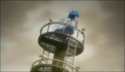 Episode 15 : Light se promne dans la fac avec Kiyomi Takada lorsqu'ils croisent L. Que fait celui-ci  ce moment l ?