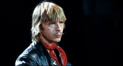 Bout de tissu ftiche du chanteur Renaud,  ses dbuts. Le...