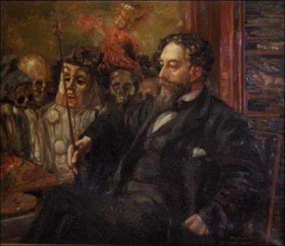 Qui a ralis ce portrait du peintre symboliste belge James Ensor ?