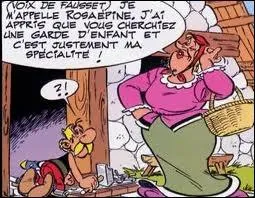 Quel romain se cache sous ce dguisement de garde d'enfants ?