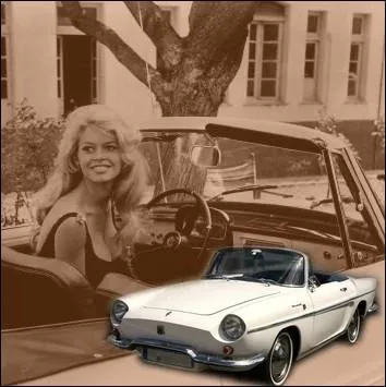 A la fin des annes 50, Brigitte Bardot fut la marraine de ce coup cabriolet Renault. Quel tait le nom de ce modle driv de la Dauphine, prsent au salon de Genve en 1958 ?