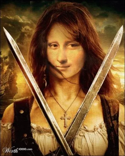 Mona Lisa dans Pirates des carabes, pourrait se trouver au cot de...