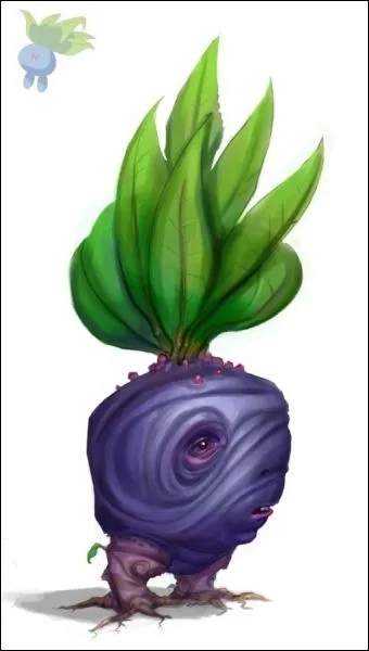 Une espce de radis bleu, son nom anglais est Oddish, son nom japonais est Nazonokusa !