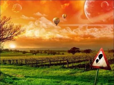 Avec un peu d'imagination, quelle signification pouvons-nous donner  ce panneau au premier plan ?