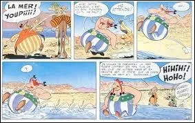 Oblix veut plonger dans cette mer mais il ne peut pas s'y enfoncer. Dans quel album voit-on cette scne ?