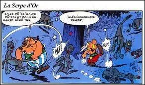 O pouvez-vous voir cette scne dans laquelle Oblix tient par la queue un loup pour en chasser d'autres ?