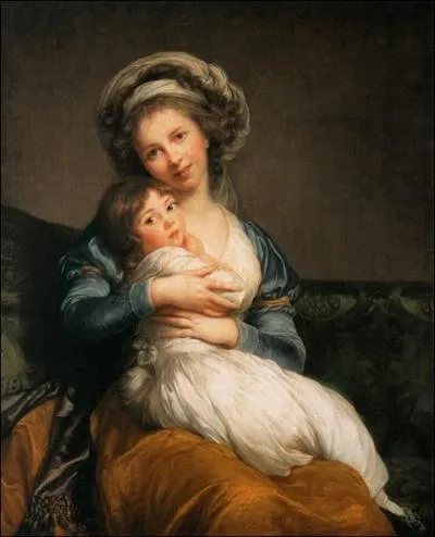 De qui est cet autoportrait avec sa fille Julie ?