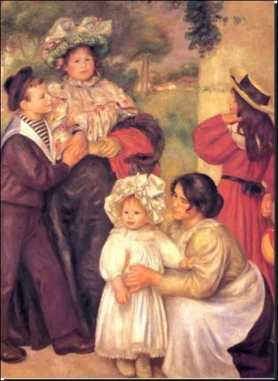 Qui a peint sa famille en 1896 ?