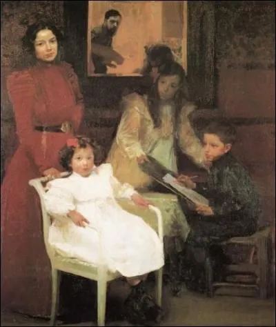 Qui a peint  Ma famille  en 1901 ?