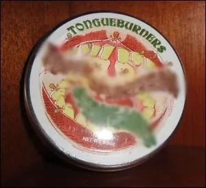 Quel est le nom de ces confiseries fabriques par la socit Tongueburners Ltd ?