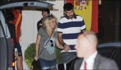 Grard Piqu a eu la visite de sa compagne :