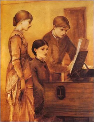 Portrait de groupe, la famille de l'artiste