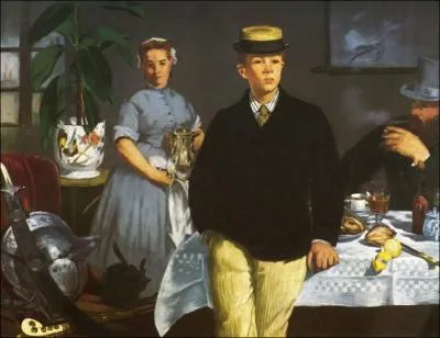 Le djeuner dans l'atelier (au premier plan le fils de l'artiste), 1868