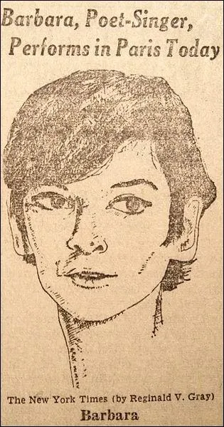 Barbara chante : Il pleut sur ... .