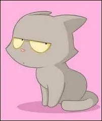 Comment Lou ragit lorsqu'elle rencontre le chat ?