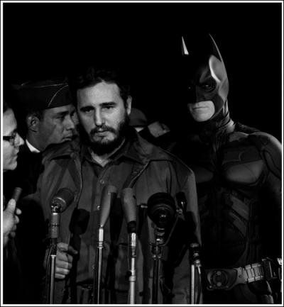 Au ct de quel personnage clbre cubain, le super hros Batman se trouve-t-il ? ( n'hsitez pas  cliquer sur les images pour les agrandir, surtout  la question 18).