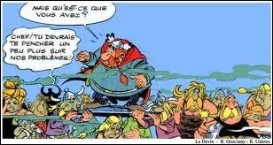 Jucher sur son bouclier, Abraracourcix ne ressent pas les effets de la soit-disant colre des dieux. De quel album provient cette scne ?