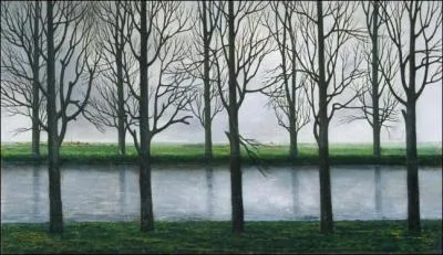 Canal sous un ciel gris, 1893