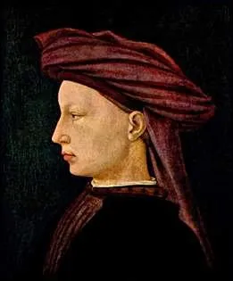 Portrait de profil d'un jeune homme, 1425