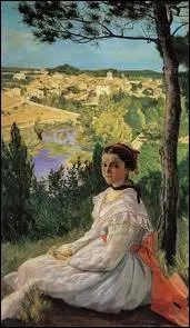 Quel peintre impressionniste n  Montpellier en 1841 est l'auteur de la toile  Vue de village  ?