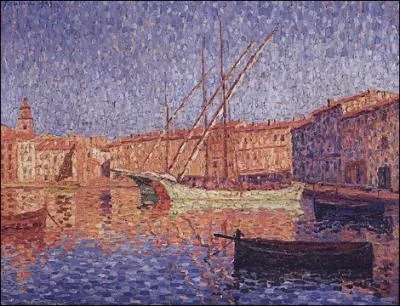 Qui a peint Le port de Saint Tropez effet de soleil ?