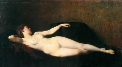Femme au divan noir