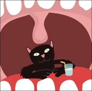 Avoir un chat dans la gorge ... .