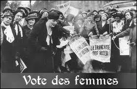 En 1944, les femmes :