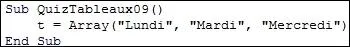 Comment la variable  t  doit-elle tre dclare pour que le programme fonctionne ?
