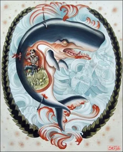 C'est un ctac qui s'attaque aux calmars gants !