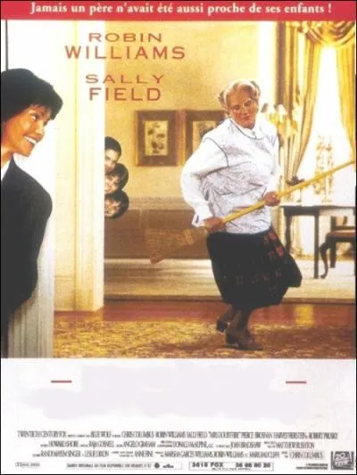 Film amricain ralis par Chris Columbus en 1993 avec Robin Williams, Sally Field, Pierce Brosnan, Harvey Fierstein ... .
